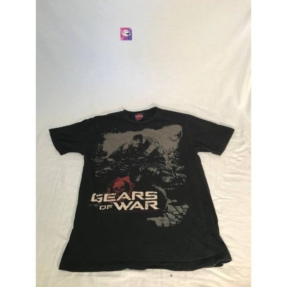 Gears of War Gaming Graphic Shirt Mens sz Small Black Short Sleeve T-Shirt - Picture 1 of 6